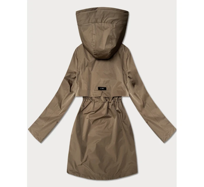 Klasická dámska bunda Goodlookin s hnedou podšívkou (B2006-48)