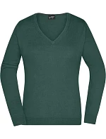 JN Dámský svetr s výstřihem do V 02.0 forest green model 22487855 - Daiber JN Dámský svetr s výstřihem do V 02.0 forest green model 22487855 - Daiber