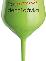 MUST HAVE DENNÝ DARČEK - zelený nerozbitný pohár na víno 470 ml