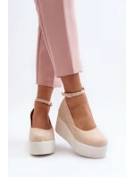 Damskie Espadryle Na Koturnie Jasnobeżowe Malla Damskie Espadryle Na Koturnie Jasnobeżowe Malla