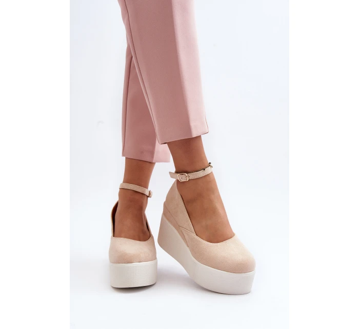 Damskie Espadryle Na Koturnie Jasnobeżowe Malla Damskie Espadryle Na Koturnie Jasnobeżowe Malla