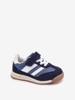 Dětské tenisky Sportovní boty na suchý zip tmavě modré model 21700648 - Boto