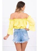 Španielska blúzka žltá