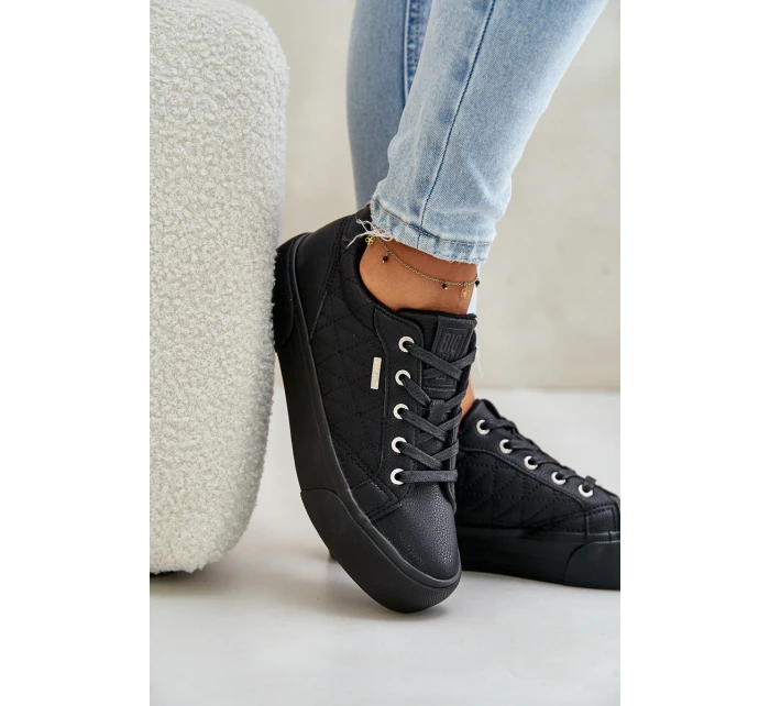 Trampki Damskie Na Platformie Ocieplane Big Star OO274A465 Czarne Trampki Damskie Na Platformie Ocieplane Big Star OO274A465 Czarne