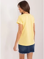 T shirt RV TS model 22293635 żółty - FPrice T shirt RV TS model 22293635 żółty - FPrice