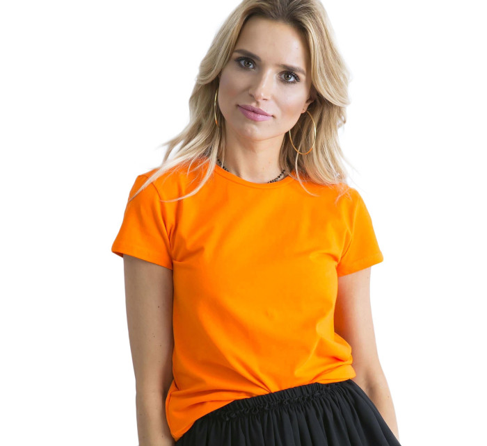 Fluo oranžové dámske bavlnené tričko Peachy