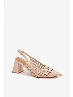 Dámske kožené sandále D-002 Kedira cream - Bellucci