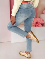 Dámské džínové kalhoty mom fit blue Dstreet model 21985385 - FashionStreet