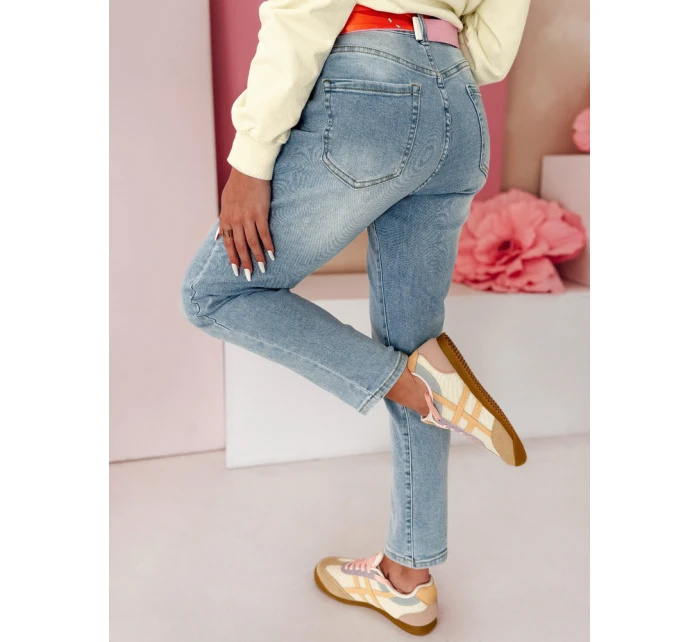 Dámské džínové kalhoty mom fit blue Dstreet model 21985385 - FashionStreet