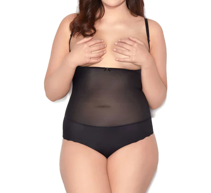Sťahovacie body Glam string black - MITEX