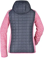 JN Dámská pletená hybridní bunda 02.0 pink melange/anthracite melange model 22528907 - Daiber JN Dámská pletená hybridní bunda 02.0 pink melange/anthracite melange model 22528907 - Daiber