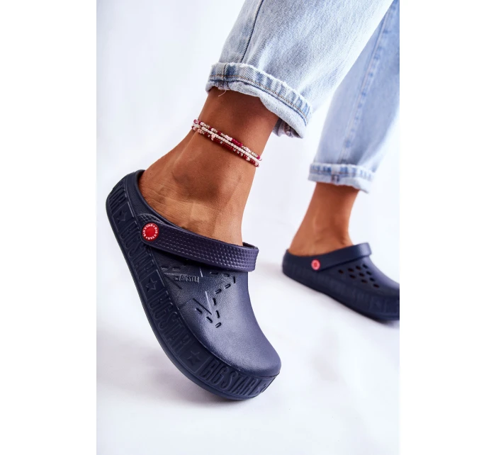 Dámské světlé pantofle Big Star model 21593810 námořnická modrá - Big Star Shoes