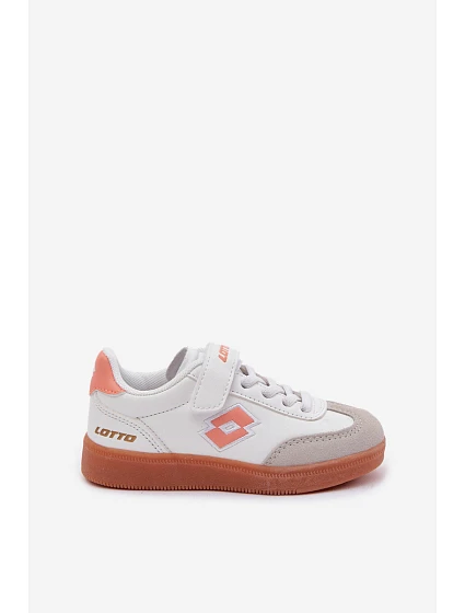 Dětské tenisky na suchý zip LOTTO VINTAL MF 2600252K Bílomodré-Oranžové