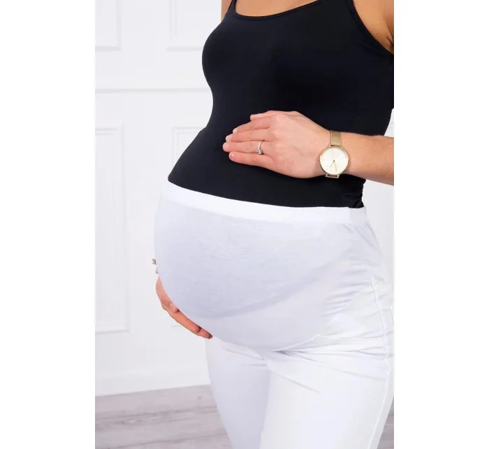 Dámské těhotenské džínové kalhoty model 18837923 Bílá - Kesi