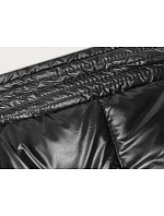 Černobéžová hrubší oboustranná dámská zimní bunda model 21245891 - MELYA MELODY Černobéžová hrubší oboustranná dámská zimní bunda model 21245891 - MELYA MELODY