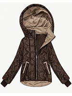 Dámská prošívaná bunda s čokoládová model 22403145 - S'WEST Dámská prošívaná bunda s čokoládová model 22403145 - S'WEST