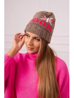 Dámska čiapka London K385 mocca