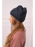 Dámská čepice graphite model 18752449 - K-Fashion Dámská čepice graphite model 18752449 - K-Fashion