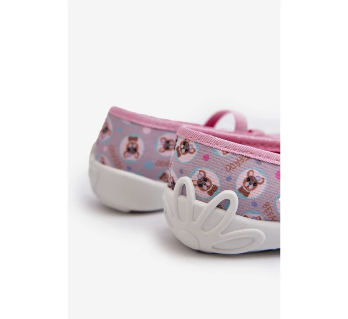 Kapcie Baleriny W Pieski Befado 116Y325 Różowe