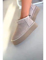 Dámské sněhule z přírodního semiše béžové Mairene Dámské sněhule z přírodního semiše béžové Mairene