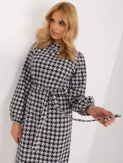 LK SK 509516 šaty.04 biela a čierna