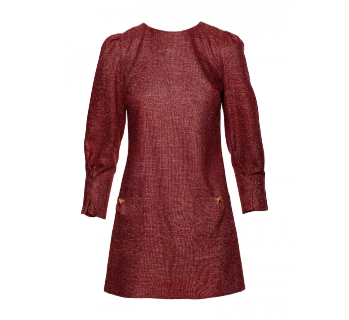 mini šaty bordó model 21295888 - Moe