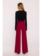 M875 Široké nohavice - bordové