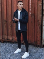 Pánská přechodná softshellová bunda s kapucí tmavě modrá Dstreet model 21980003 - FashionStreet