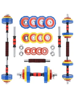 Farebné činky s funkciou činky v puzdre HMS SKC20 2 x 10 kg
