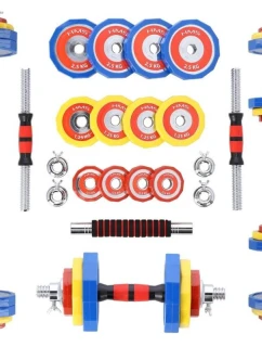 Barevné činky s činky v  2 x 10 kg model 21332685 - HMS