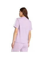 Dámske bavlnené tričko adidas Essentials 3-Stripes svetlo fialové JV7362 Dámske bavlnené tričko adidas Essentials 3-Stripes svetlo fialové JV7362