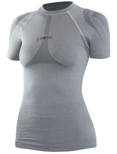 Dámske športové tričko s krátkym rukávom IRON-IC - šedá Farba: Sivá-IRN, Veľkosť: