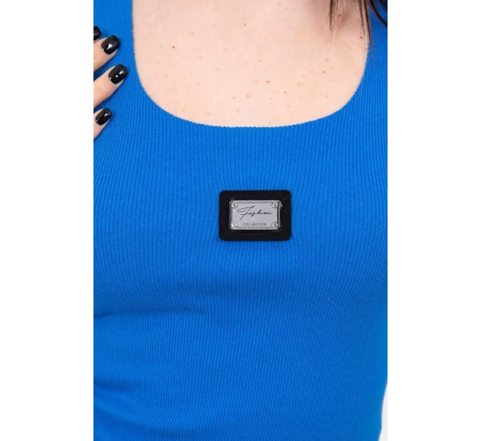 Pruhovaná blúzka s blúzkou vo farbe nevädze