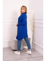 Sveter s netopierími rukávmi nevädzovo modrý