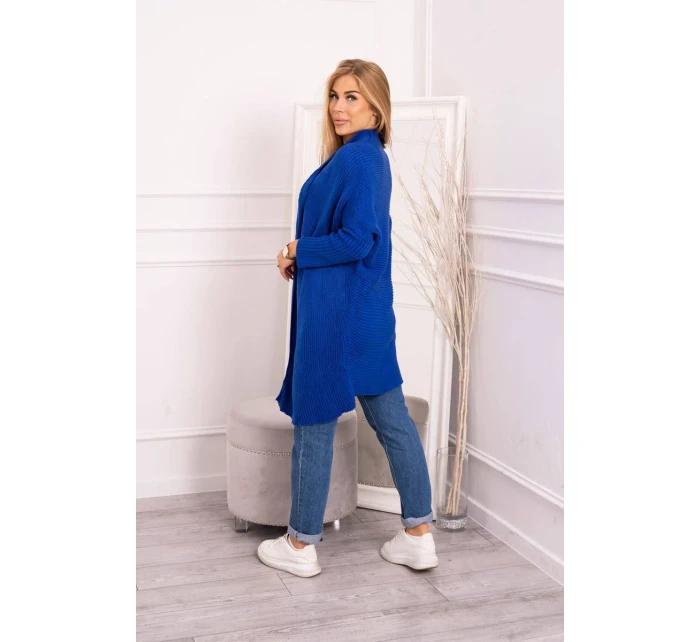 Sveter s netopierími rukávmi nevädzovo modrý