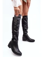 Dámské kožené kotníkové boty  černé model 21640743 - S.Barski