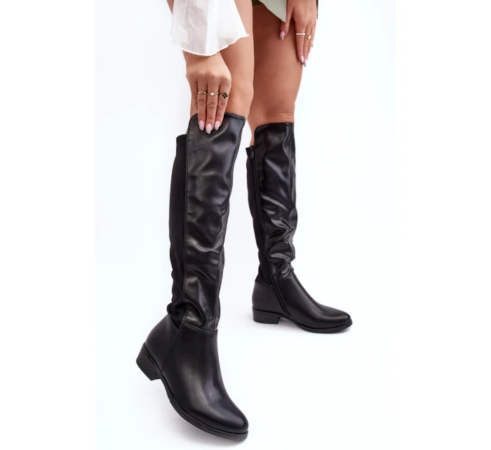 Dámské kožené kotníkové boty  černé model 21640743 - S.Barski