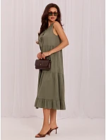 Šaty IT SK A7153FLN.28 v khaki farbe