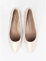 Zajímavé lodičky Jasnobeżowy dámské na jehlovém podpatku Zajímavé lodičky Jasnobeżowy dámské na jehlovém podpatku