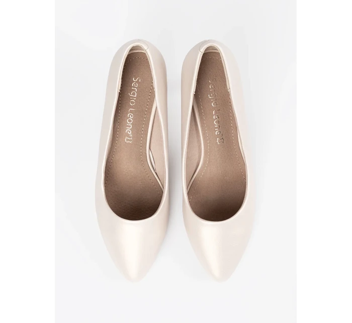 Zajímavé lodičky Jasnobeżowy dámské na jehlovém podpatku Zajímavé lodičky Jasnobeżowy dámské na jehlovém podpatku