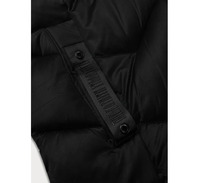 Zimowa pikowana kurtka damska czarna model 21248657 - S'WEST