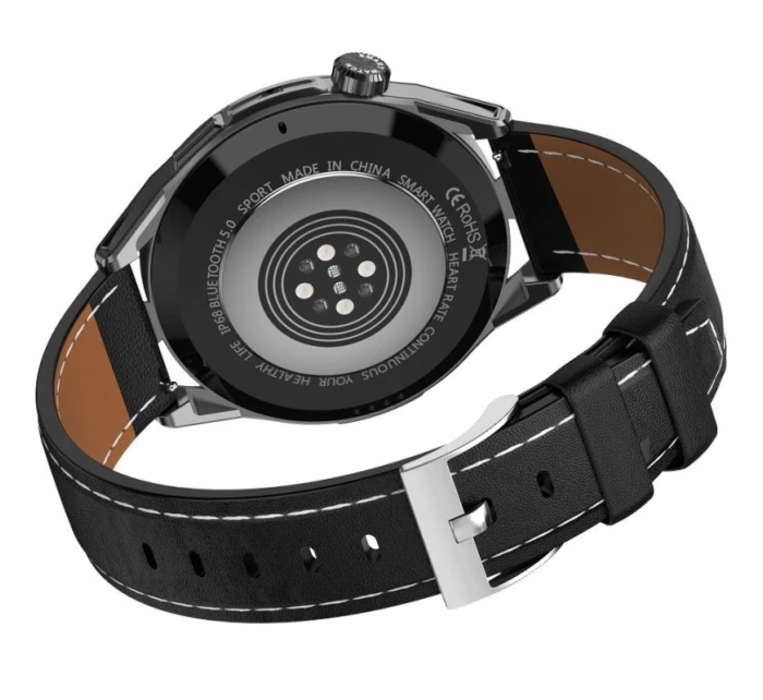 Černý silikonový řemínek + černý kožený řemínek model 21804953 - RUBICON