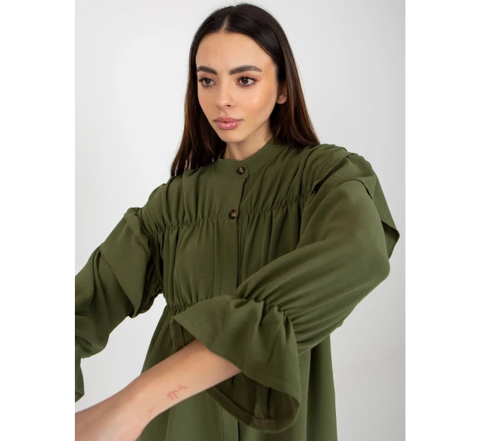 Dámská košile TW KS BI model 18037012 khaki - FPrice Dámská košile TW KS BI model 18037012 khaki - FPrice
