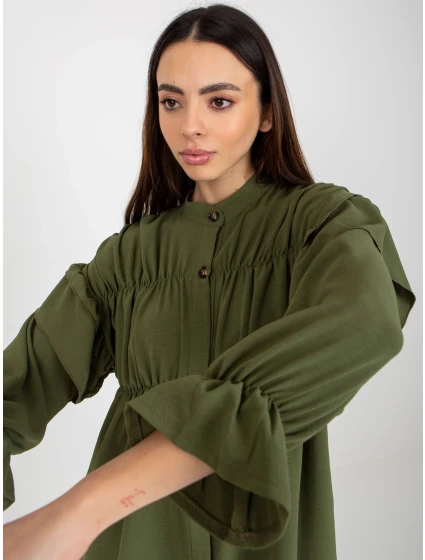 Dámská košile TW KS BI model 18037012 khaki - FPrice Dámská košile TW KS BI model 18037012 khaki - FPrice
