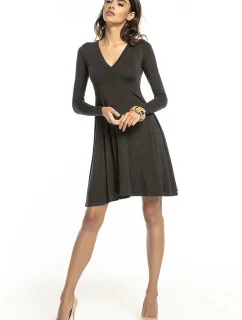 Společenské šaty model 18265752 grafitové - Tessita