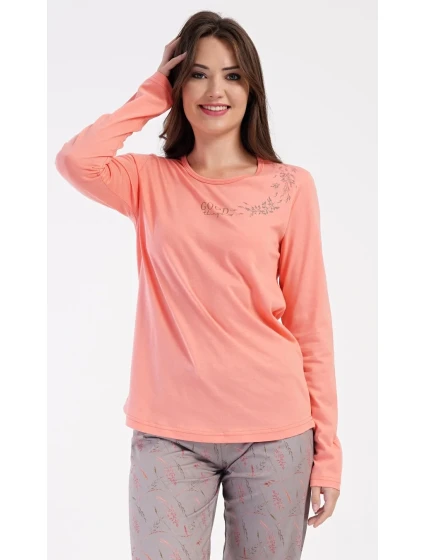 Dámské pyžamo dlouhé Good model 22407220 - Vienetta Dámské pyžamo dlouhé Good model 22407220 - Vienetta