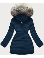 DWUSTRONNA DAMSKA KURTKA ZIMOWA Z KAPTUREM model 21241910 - SPEED.A