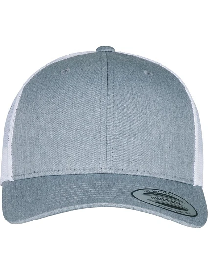 Flexfit 6606/6606T 6-panelová vintage čiapka „Trucker“ 55.6606 melírovaná sivá/biela Flexfit 6606/6606T 6-panelová vintage čiapka „Trucker“ 55.6606 melírovaná sivá/biela