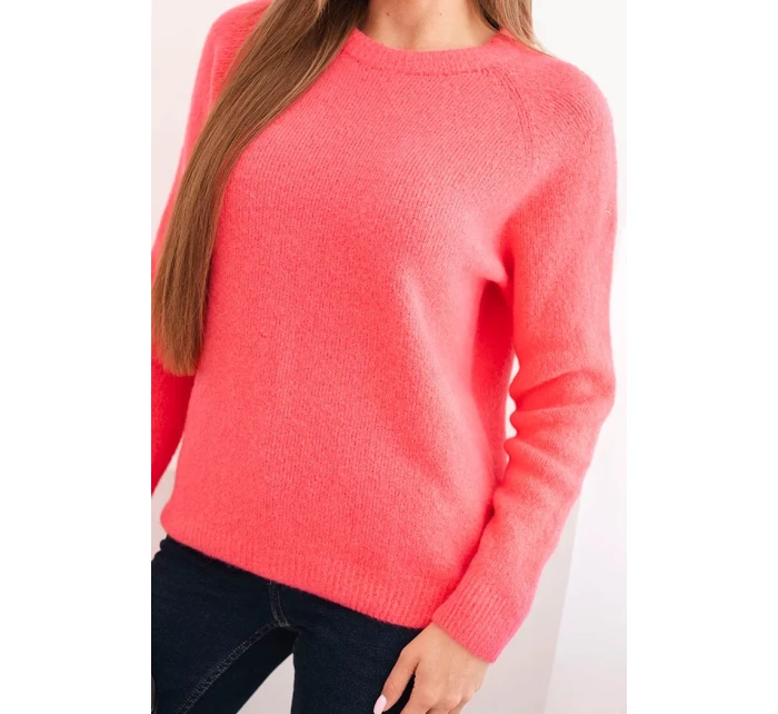 Dámsky detský sveter z alpaky s dlhými rukávmi ružovej farby Dámsky detský sveter z alpaky s dlhými rukávmi ružovej farby