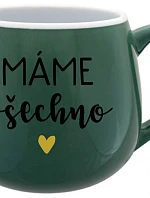 MÁME VŠETKO - zelený keramický hrnček 300 ml